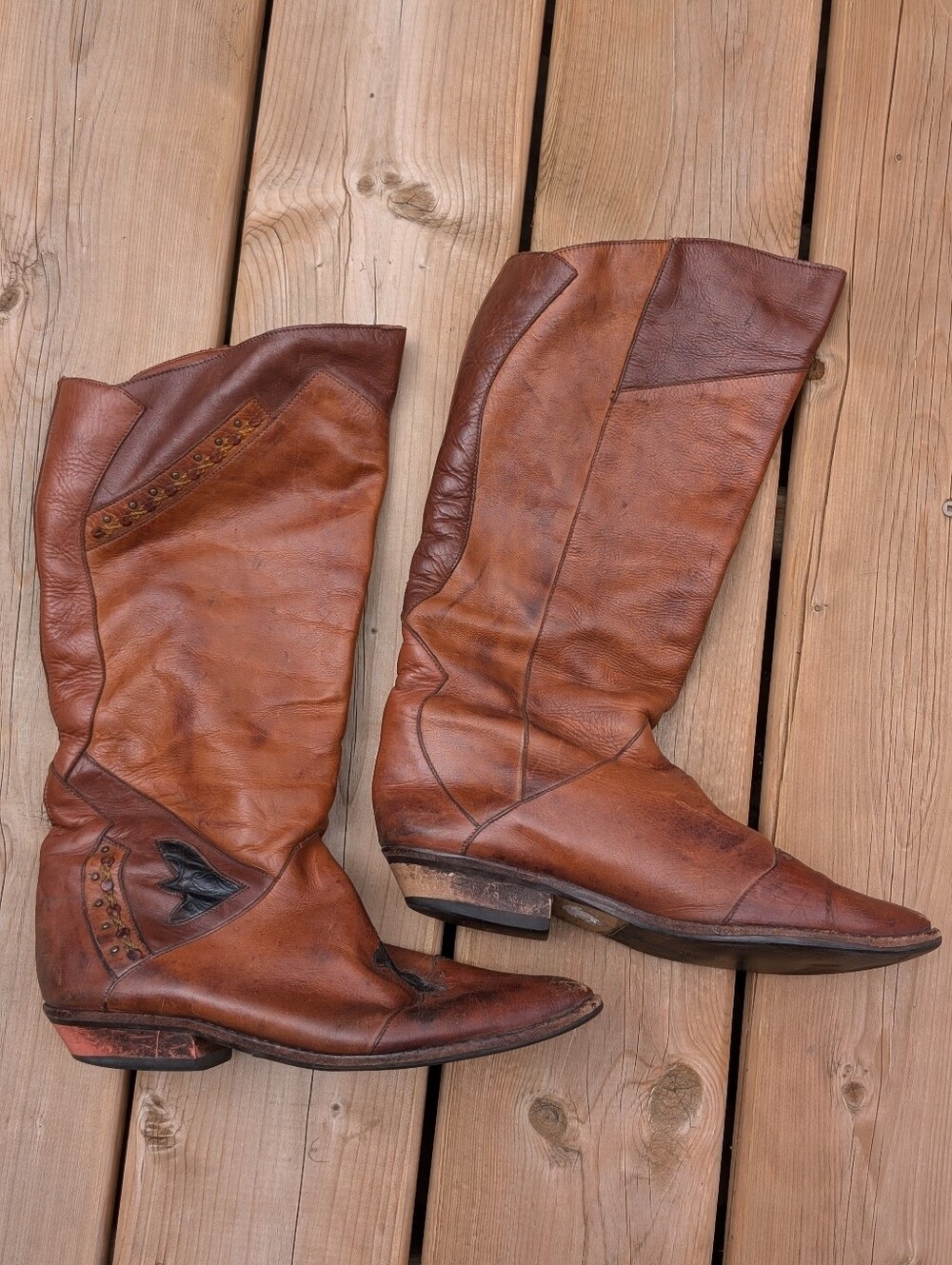 Vintage Cowboy Boots Brown 7